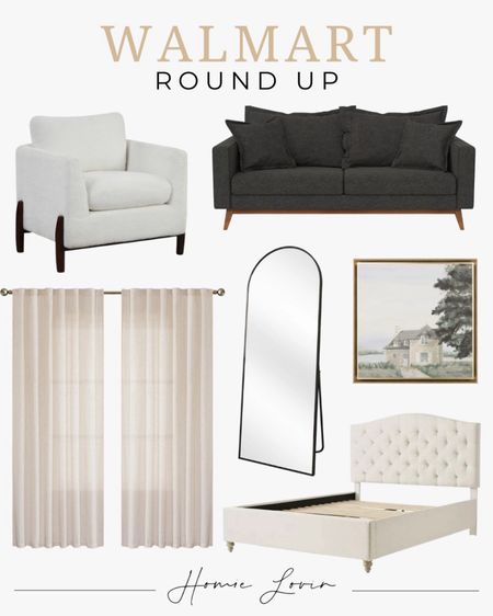 Walmart Round Up! 

Furniture, home decor, interior design, upholstered chair, accent chair, pillowback sofa, sofa, curtain, floor mirror, artwork, wall decor, bed #Furniture #Walmart

Follow my shop @homielovin on the @shop.LTK app to shop this post and get my exclusive app-only content!

#LTKSaleAlert #LTKHome #LTKSeasonal