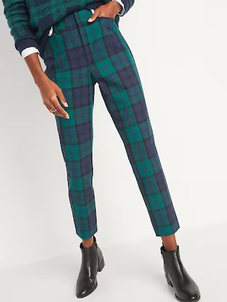 High-Waisted Pixie Full-Length Patterned Pants for Women | Old Navy (US)
