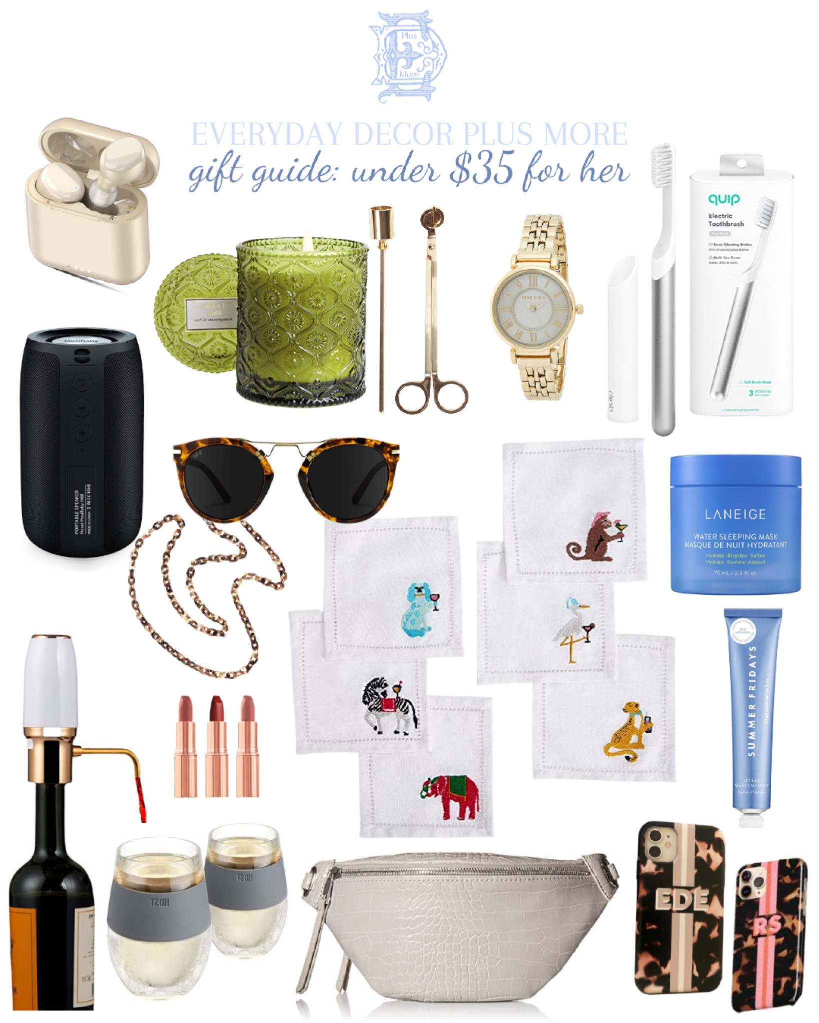 Womens gift guides under $35

#stockingstuffers #stockingstuffer #stockingstufferforher #stockingstufferideas #stockingstuffersideas #giftguides #giftguides2022 #giftsforher #monogramgifts #affordablegifts #edpmgiftguides #grandmillennialgifts #beautyonabudget #christmasgiftguides #christmasgiftideas #holidaygiftguides #holidaygiftideas #giftideas #holidaygifting #giftsforawomen #girlsgifts #femalegifts #giftsforagirl #wifegifts #giftsforwife #giftsforamom #momgifts #giftsforgrandma #grandmagifts #grandparentgifts #parentgifts


#LTKHoliday #LTKGiftGuide #LTKunder50