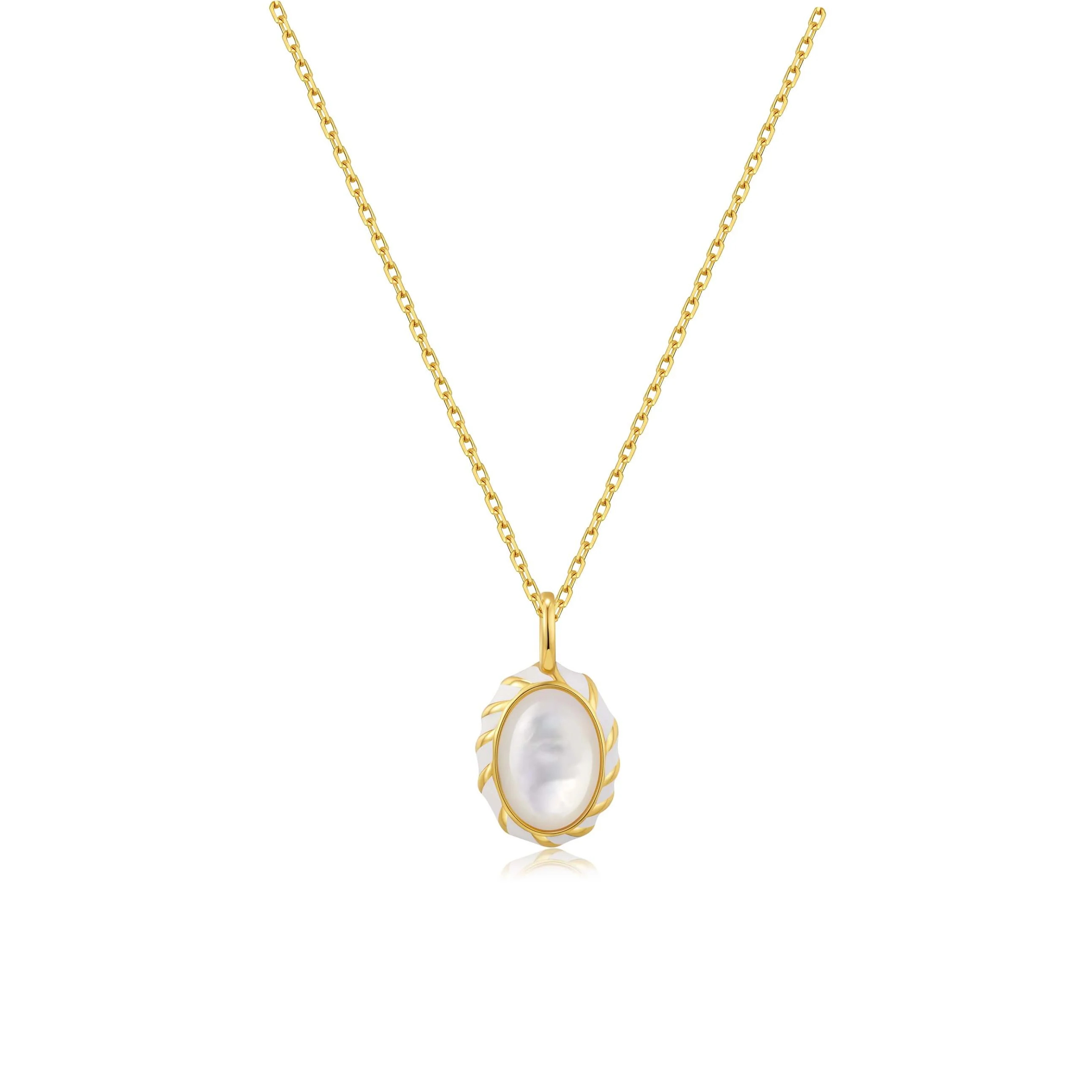 「Luna」 Mother-of-pearl Necklace | Suihe Jewelry