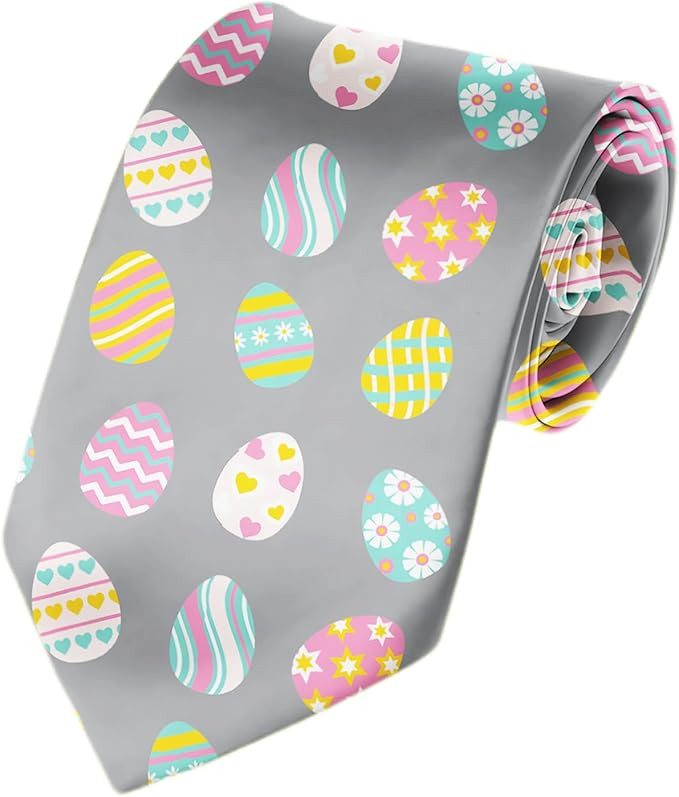 WOAIDY Men's Novelty Tie Fun Necktie Husband Father Ties Formal Business Wedding | Amazon (US)