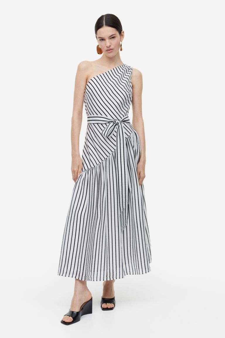 Lyocell-blend One-shoulder Dress | H&M (US + CA)