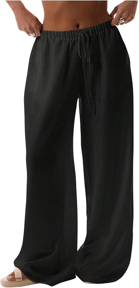 SHENHE Women's Beach Cover Up Pants Wide Leg Loose Swim Bathing Suit Coverups Palazzo Pants | Amazon (US)