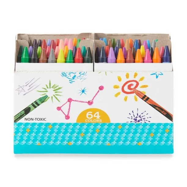 Pen+Gear Classic Crayons, Built in Sharpener, 64 Count - Walmart.com | Walmart (US)