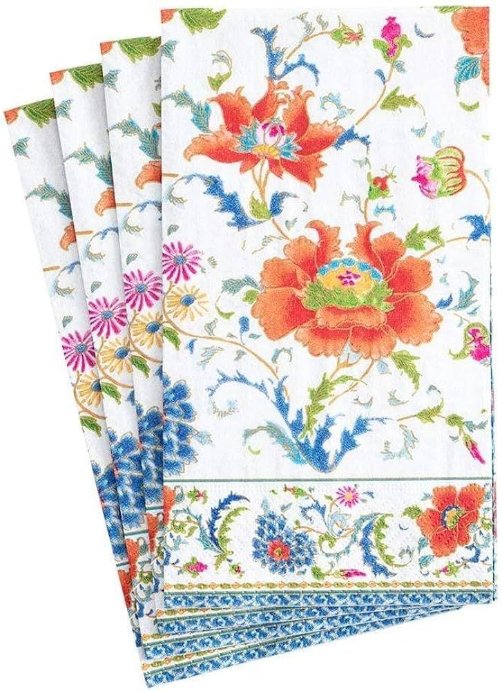 Caspari Chinese Ceramic Paper Guest Towel Napkins in White, 15 Per Package | Amazon (US)