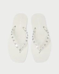 Taryn Cream Jelly Flip Flop | Loeffler Randall