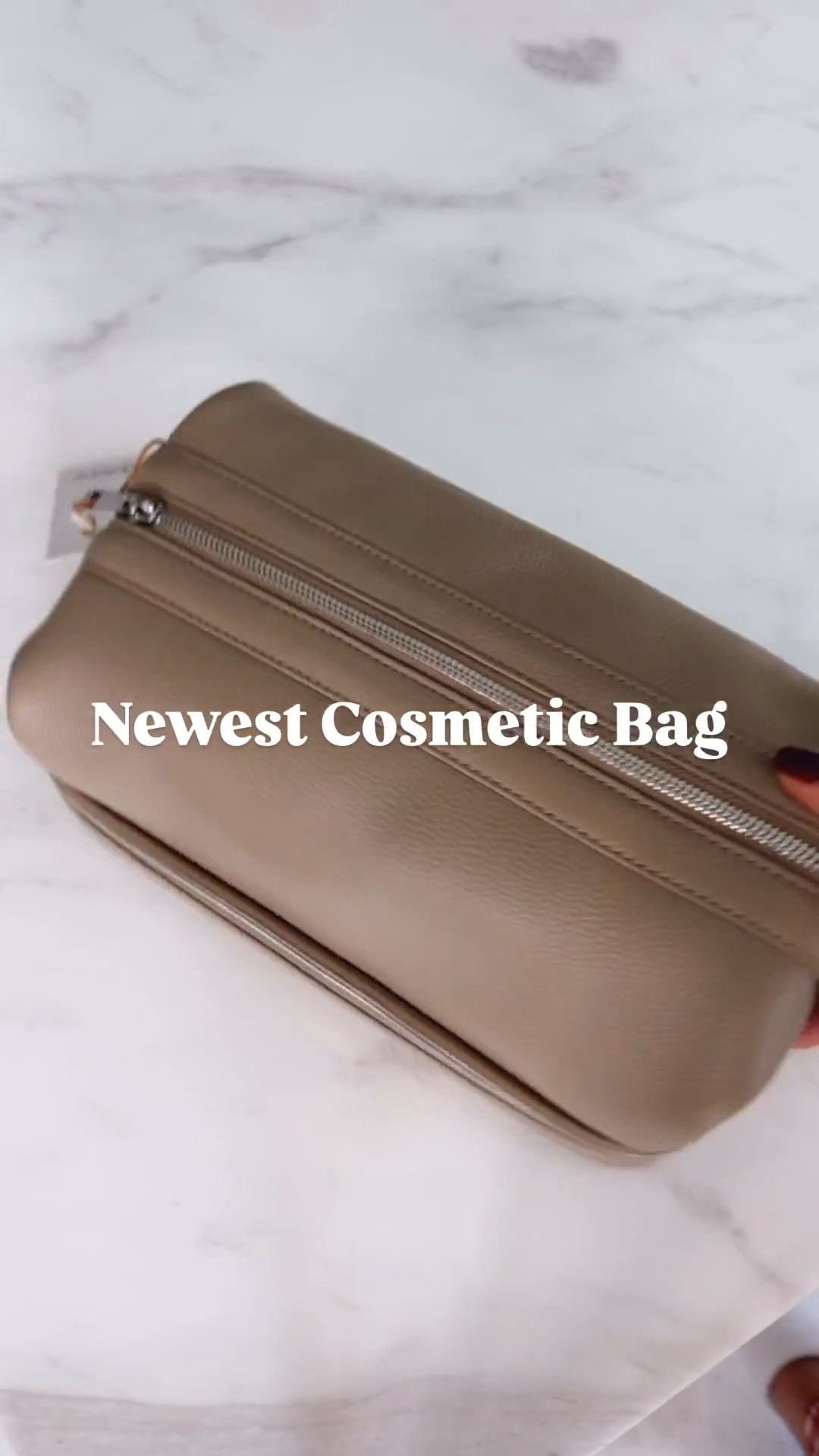 My newest cosmetic bag 
It's so beautiful! It's made of 100% Italian leather, water resistant, and has so much space. It's a dual compartment toiletry bag, so it also has some more space at the bottom. 



#LTKU #LTKBeauty #LTKTravel