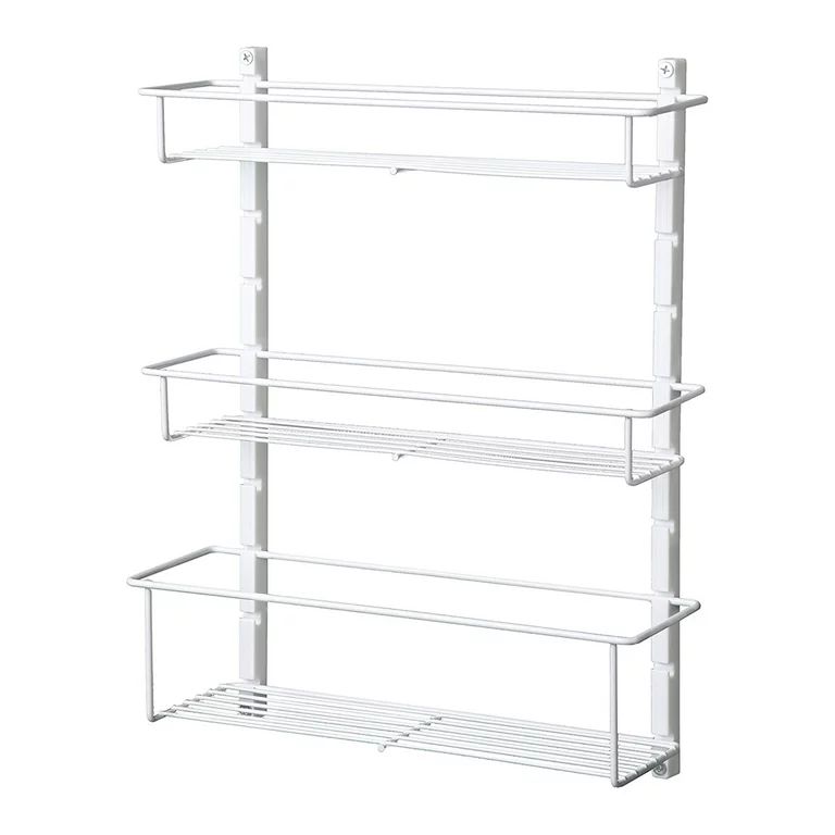 ClosetMaid Adjustable 3 Shelf Spice Rack Organizer for Cabinet/Wall Mount, White | Walmart (US)