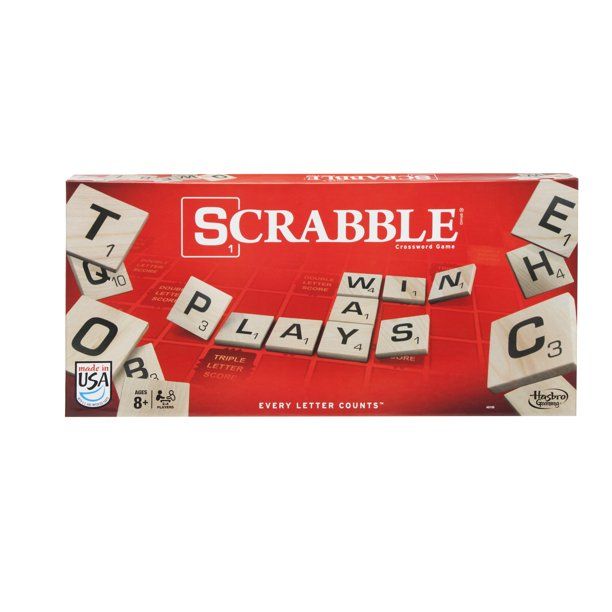 Classic Scrabble Crossword Board Game, For Kids Ages 8 and up, 2-4 Players | Walmart (US)