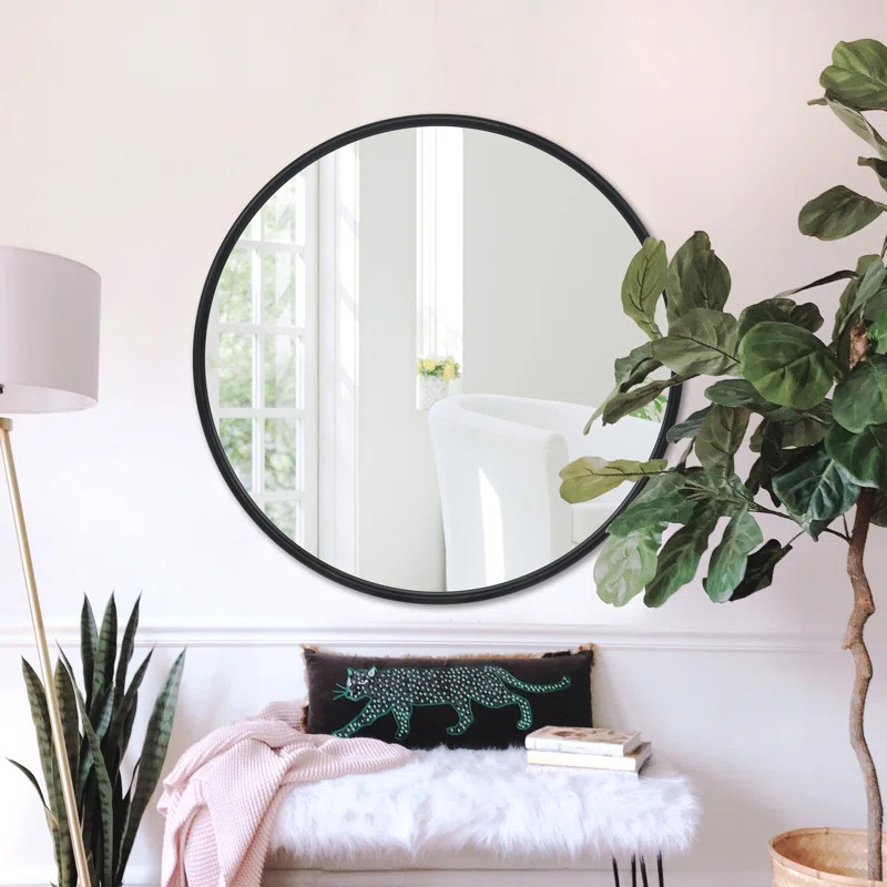 Chanavia Metal Round Wall Mirror | Wayfair North America