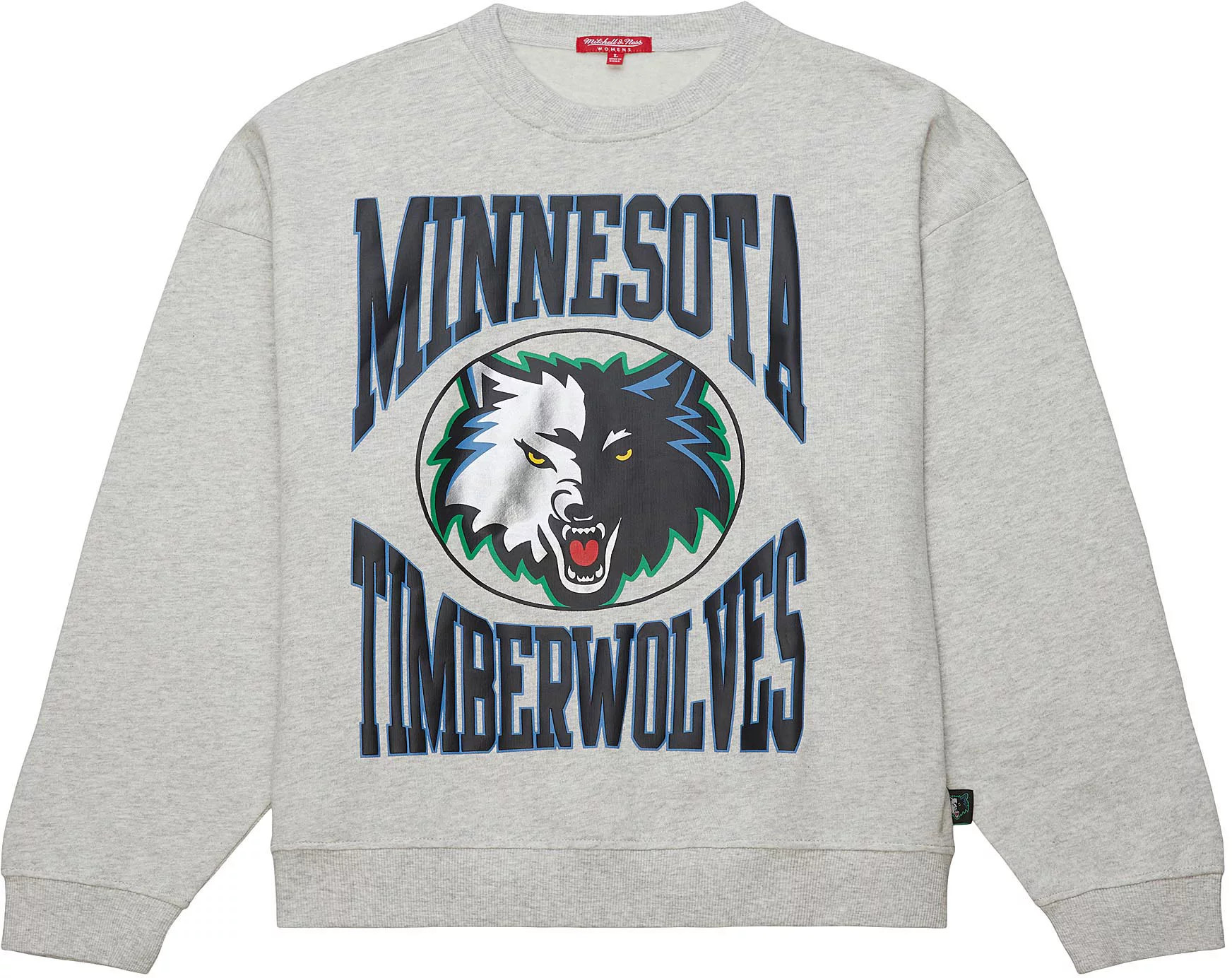 Mitchell & Ness Women's Minnesota Timberwolves Logo Crewneck Sweatshirt, Small | Going, Going, Gone!
