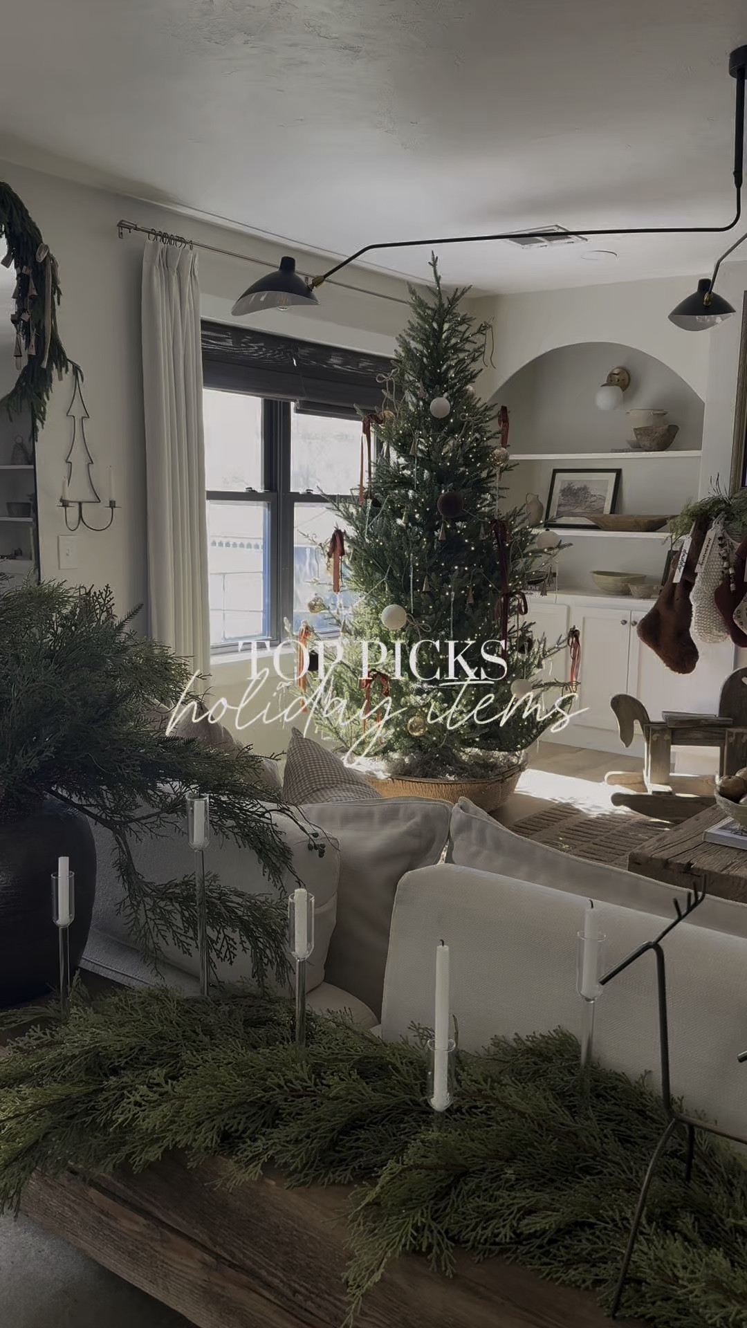 Some of my favorite holiday finds from Darby creek trading! Such such realistic cedar garland. It’s worth the investment. I have one Norfolk pine on my mantel and 2 cedar. Just one cedar on the console behind my couch and a draping Norfolk pine on my small console under my mirror. 25% off right now so stock up! 

#LTKHome #LTKWatchNow #LTKHoliday