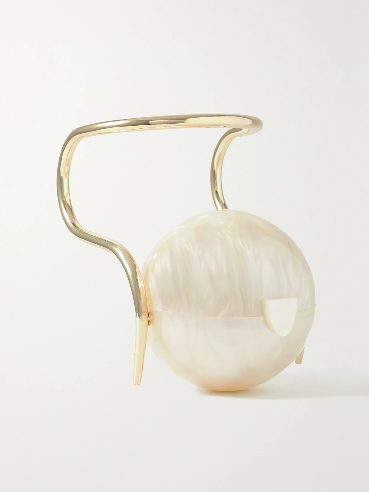 Cult Gaia - Pearl Acrylic And Gold-tone Tote - Ivory | NET-A-PORTER (US)