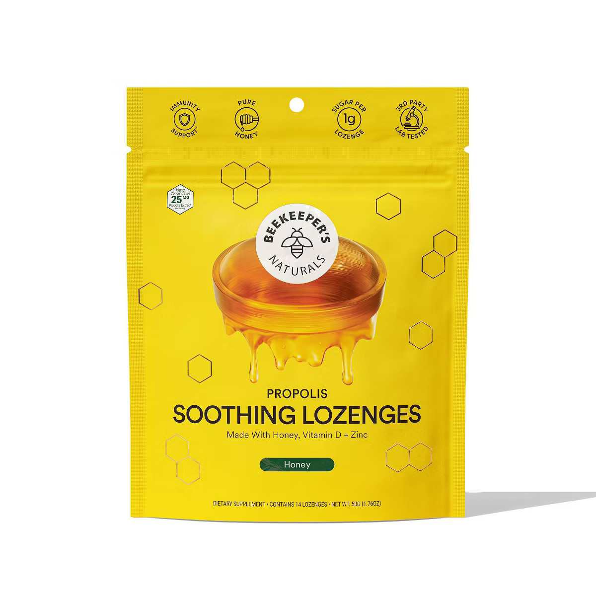 Beekeepers Naturals Propolis Soothing Lozenges - Honey - 14ct | Target