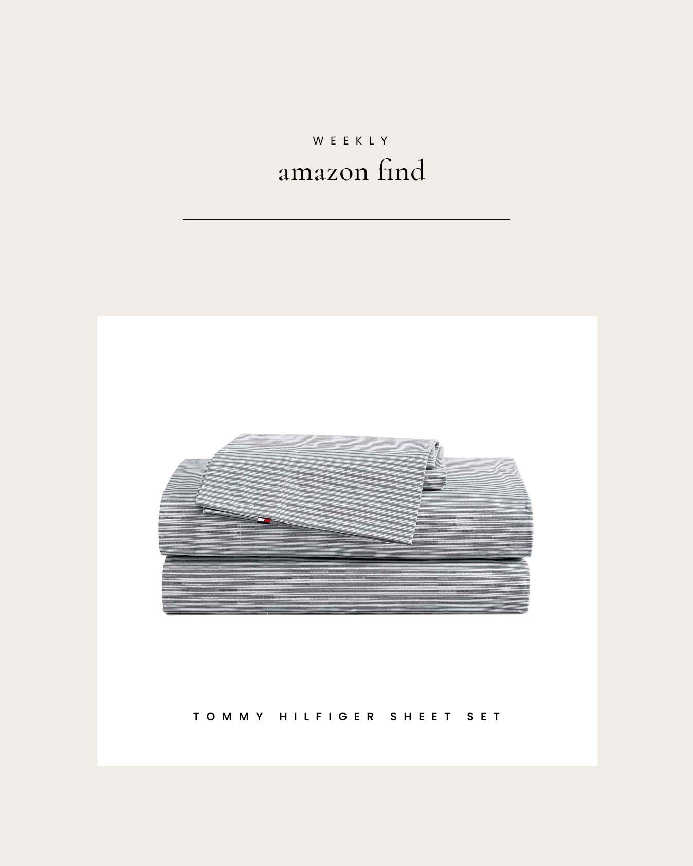 Weekly Amazon Find : Tommy Hilfiger Sheet Set

#LTKHome