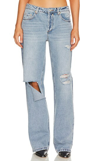 Brenna Boyfriend Jean in Coastline | Revolve Clothing (Global)