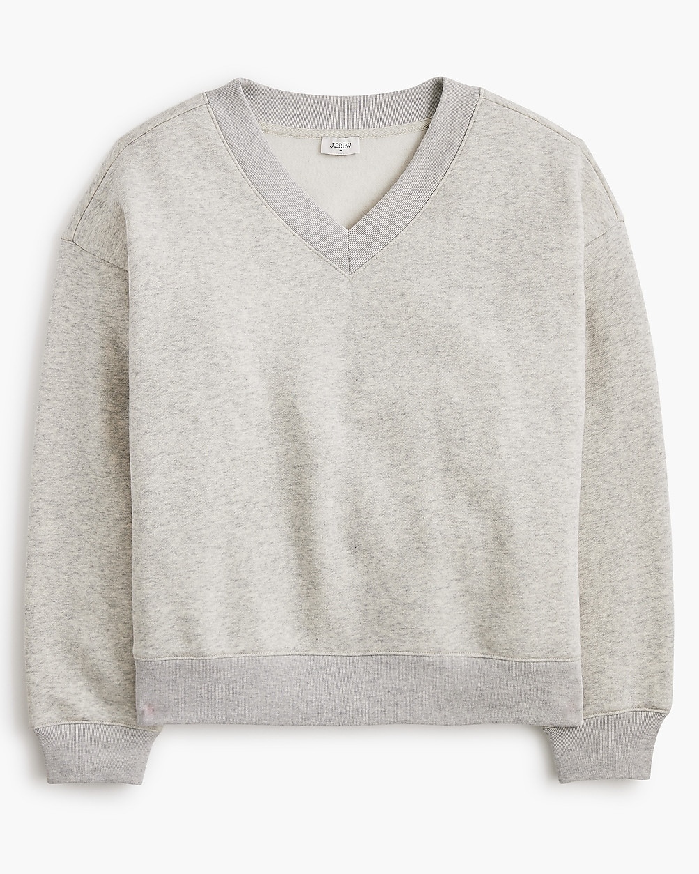 Fleece V-neck sweatshirt | J.Crew Factory