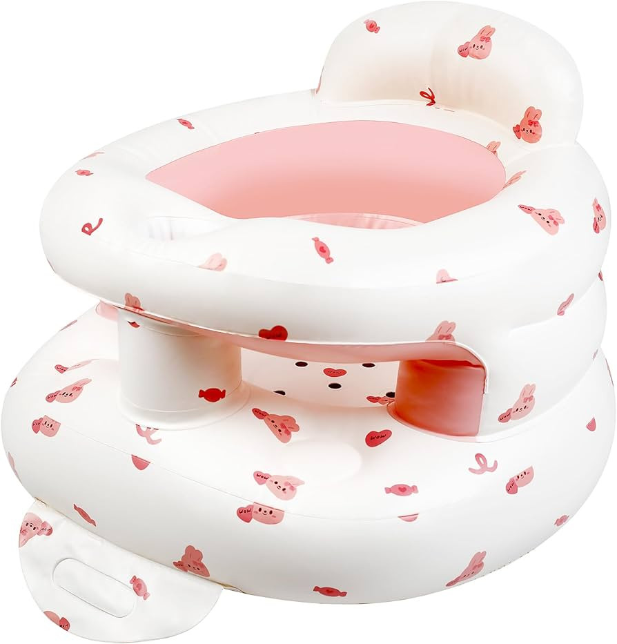 Upgraded Inflatable Baby Seat with Guardrail, Waterproof Sit Me Up Floor Seat for Baby, Portable ... | Amazon (US)