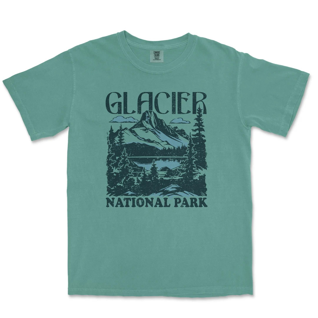 Glacier National Park Comfort Colors T-shirt Distressed Design (unisex Size) - Etsy | Etsy (Global)