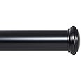 Ivilon Window Curtain Rod Decorative End Cap Design, 1 Inch Rod, 72 to 144 Inch. Black | Amazon (US)