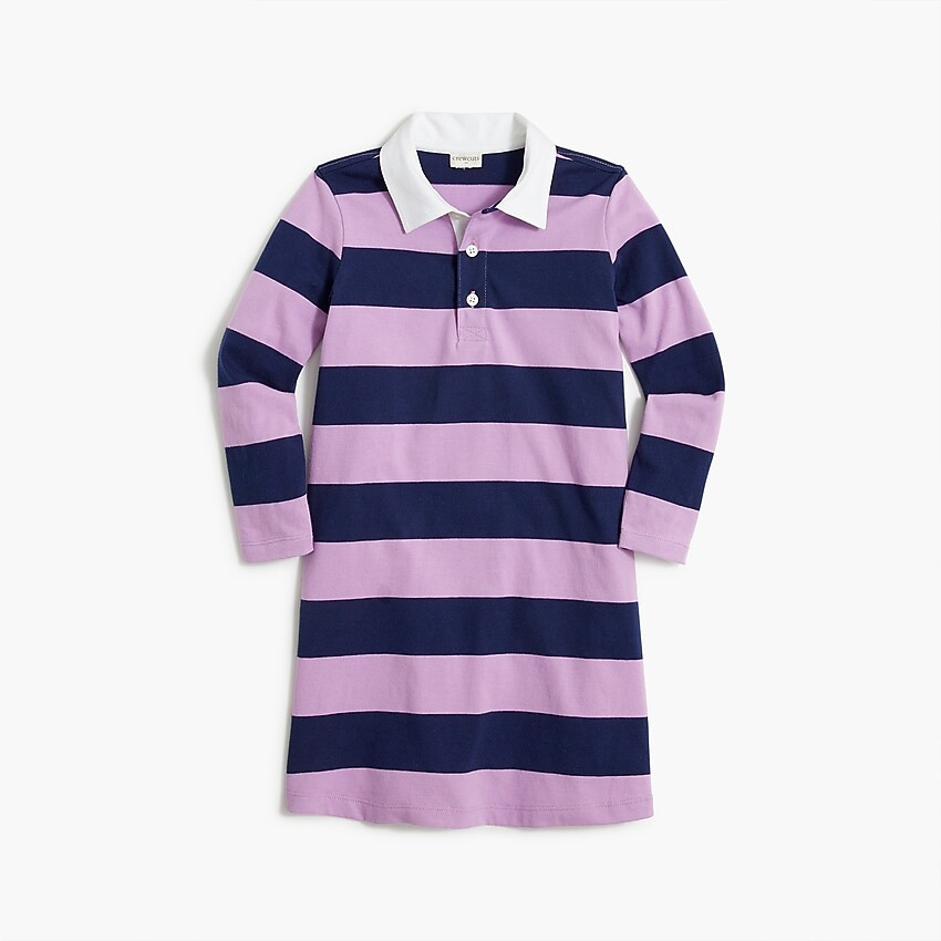 Girls' rugby stripe polo dress | J.Crew Factory