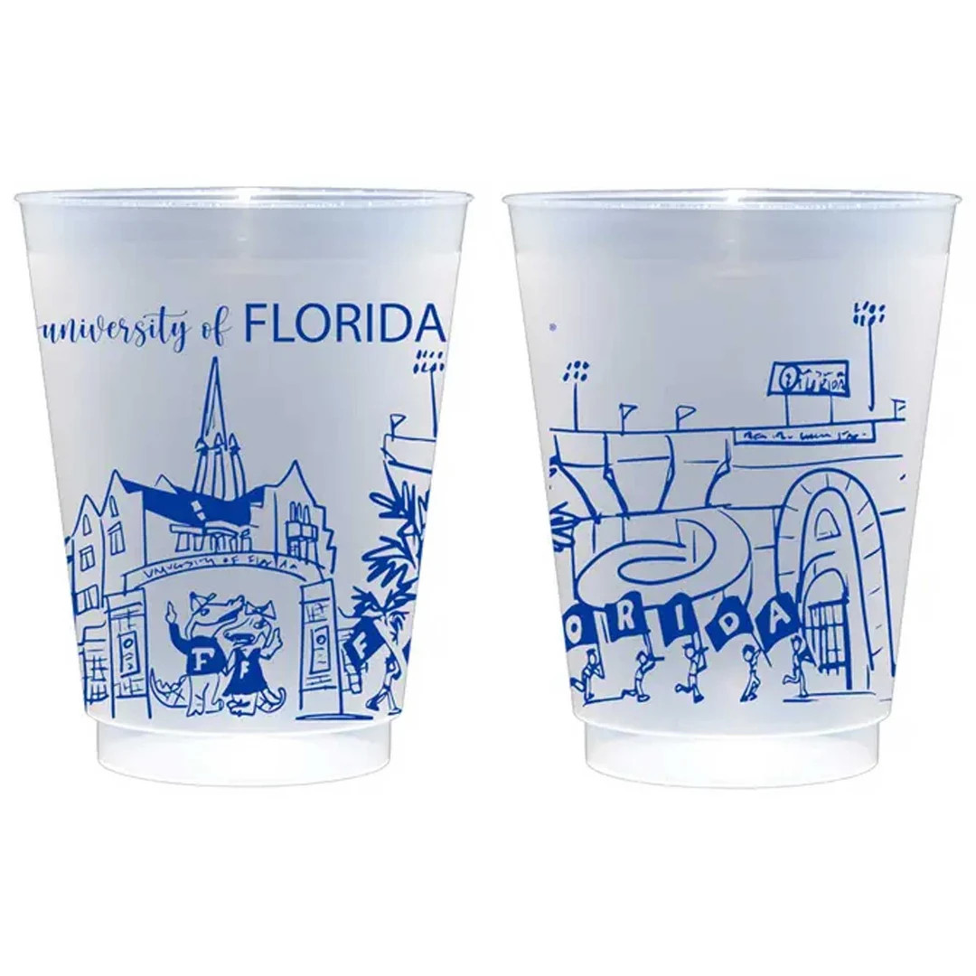 University of Florida Campus Skyline Frosted Roadie Cup 10 Pack - Etsy | Etsy (US)