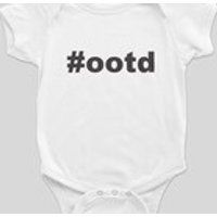 Funny Hashtag Hipster Onesie, OOTD, Outfit Of The Day, Baby Onesie, Baby Boy, Baby Girl, Baby Gift, Unique Onesie | Etsy (US)