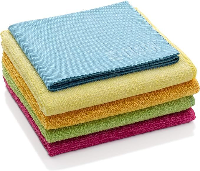 E-Cloth Starter Pack, Microfiber Cleaning Cloths, 5 Cloth Set, Assorted Colors | Amazon (US)