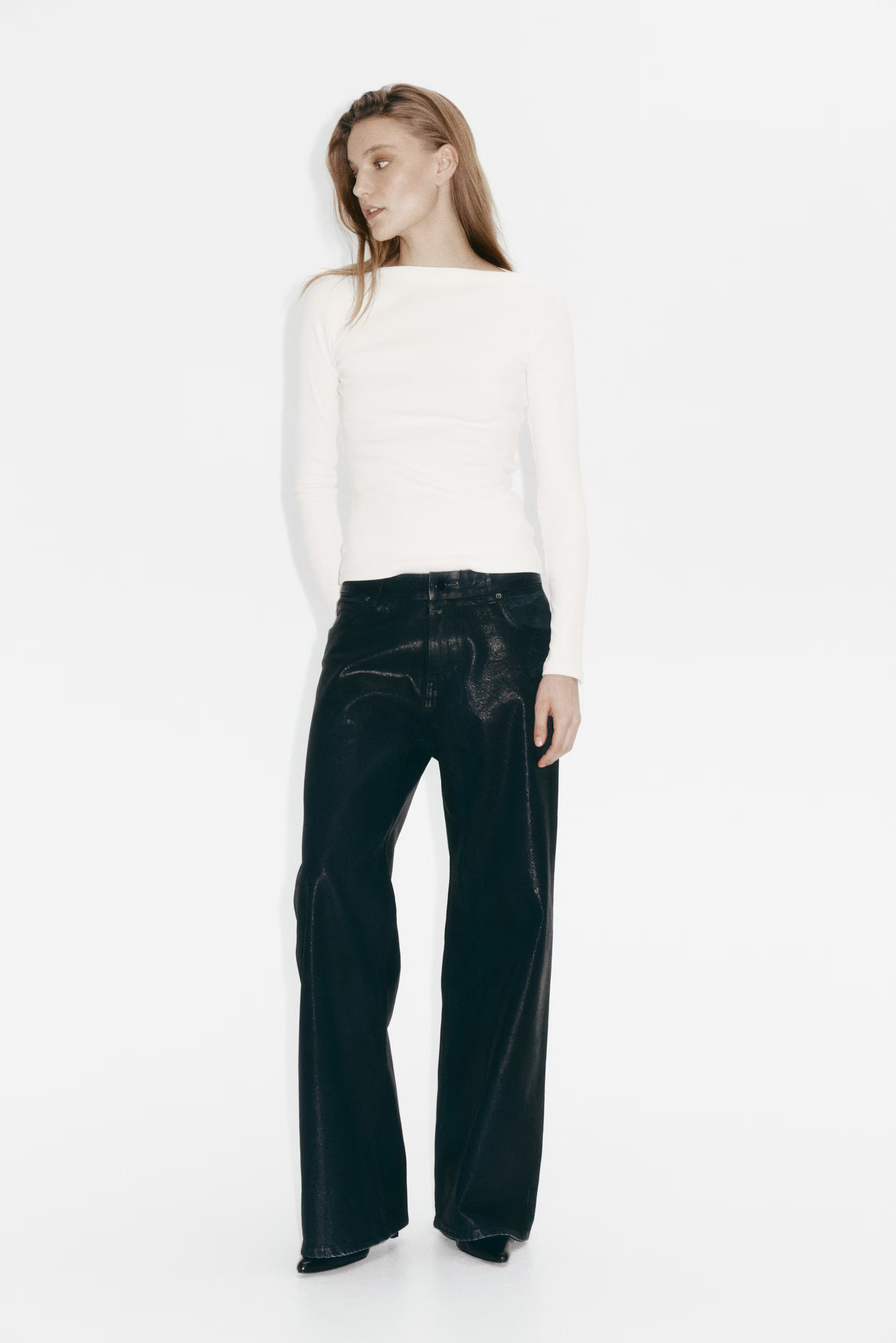 Ribbed Boat-Neck Top | H&M (US + CA)
