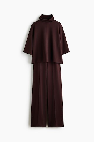 H & M - 2-Piece Jersey Set - Dark Brown | H&M (US + CA)