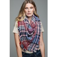 Purple Pink Plaid Blanket Scarf, Winter Scarf, Scarf Women, Bridesmaid Best Selling Items, Gift For  | Etsy (US)