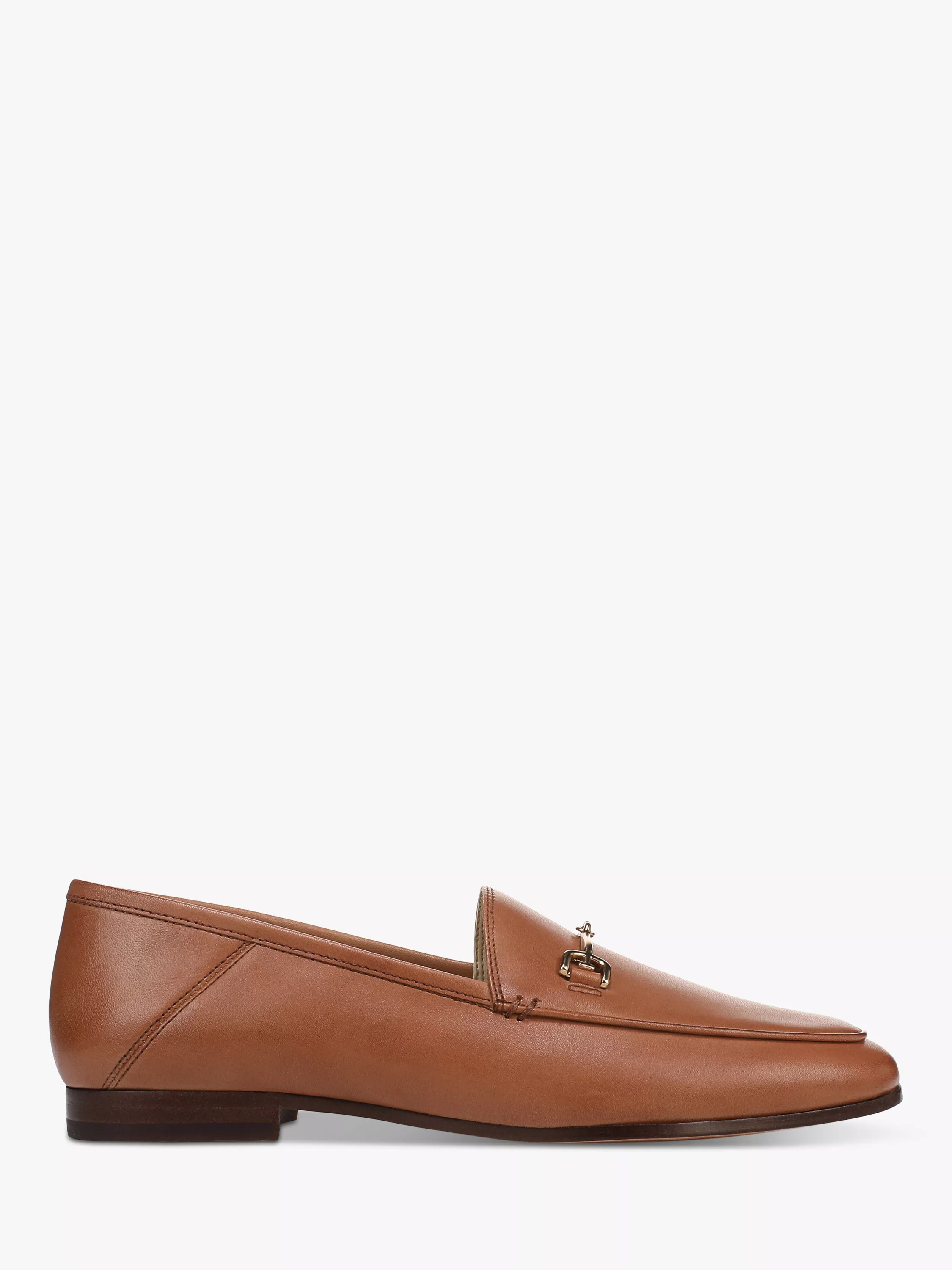 Loraine Leather Loafers, Saddle | John Lewis (UK)