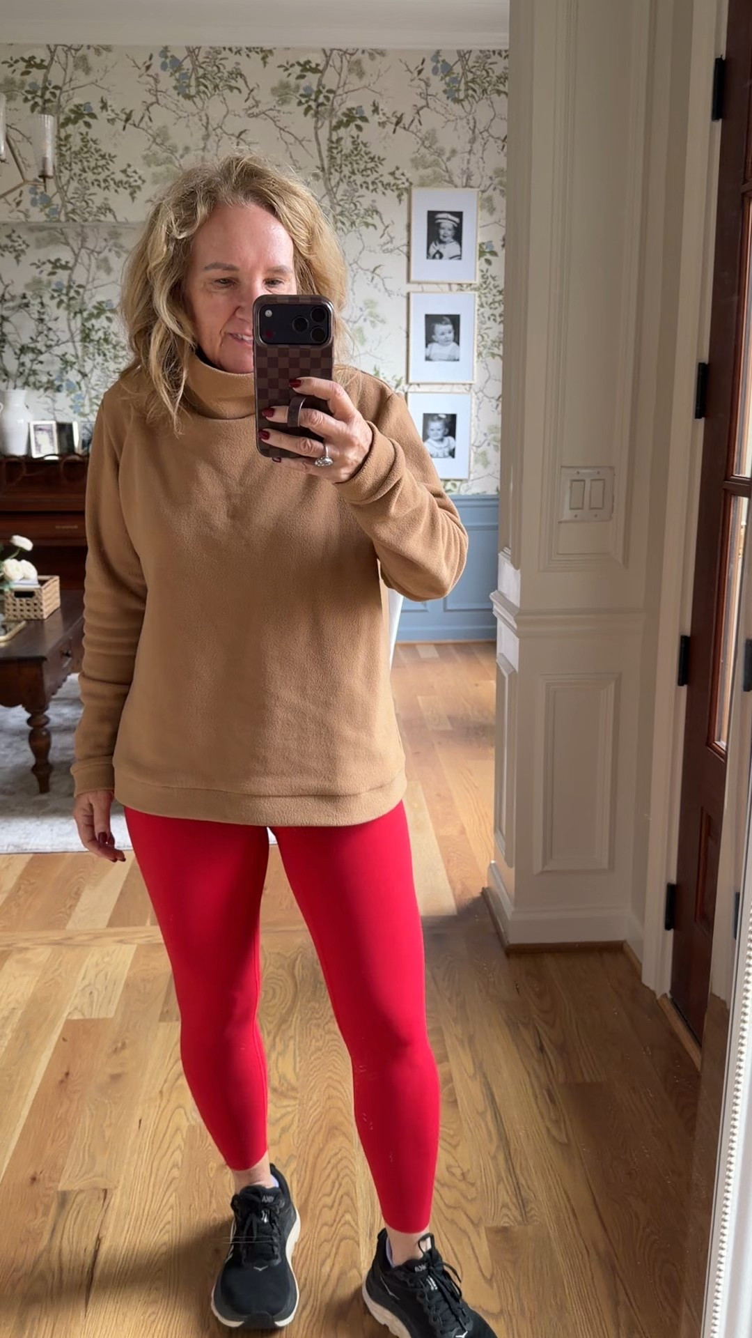 Post workout. Oooo it was cold! But wore my long since puffer for my walk/hike and it worked great. 
Dudley Stephens vello fleece is the best. Size up 1. This is an XL from a couple years ago. The best warmest fleece. 
Spanx booty boost size medium 
Rothys clogs you can size down 

#LTKfitnessgoals #LTKOver40 #LTKmorningroutine