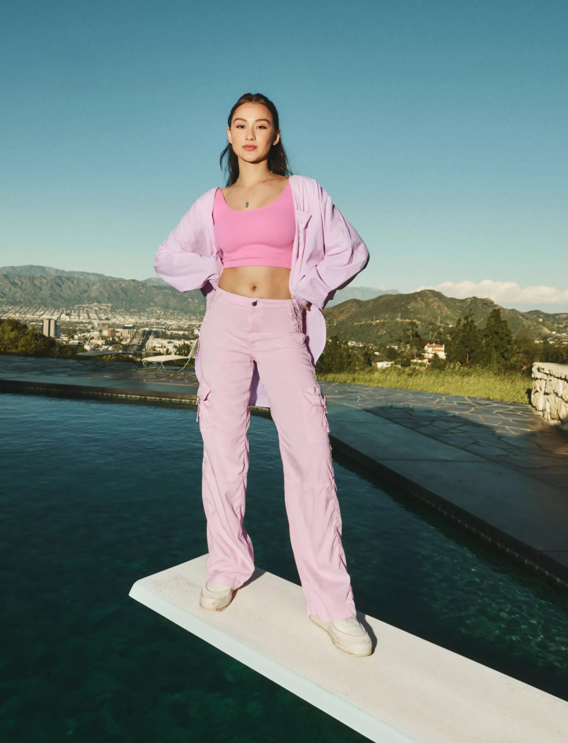 AE Dreamy Drape Stretch Super High-Waisted Cargo Baggy Wide-Leg Pant | American Eagle Outfitters (US & CA)