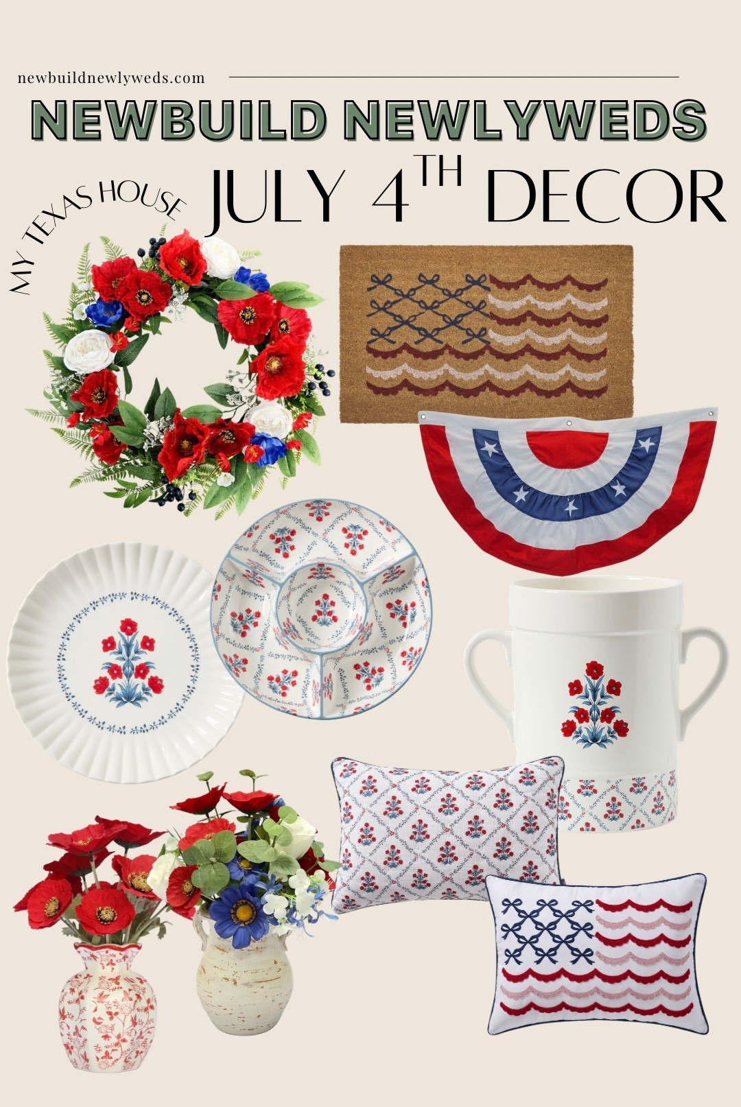 Patriotic decor for Memorial Day and 4th of July! ❤️🤍💙

#LTKHome #LTKSeasonal