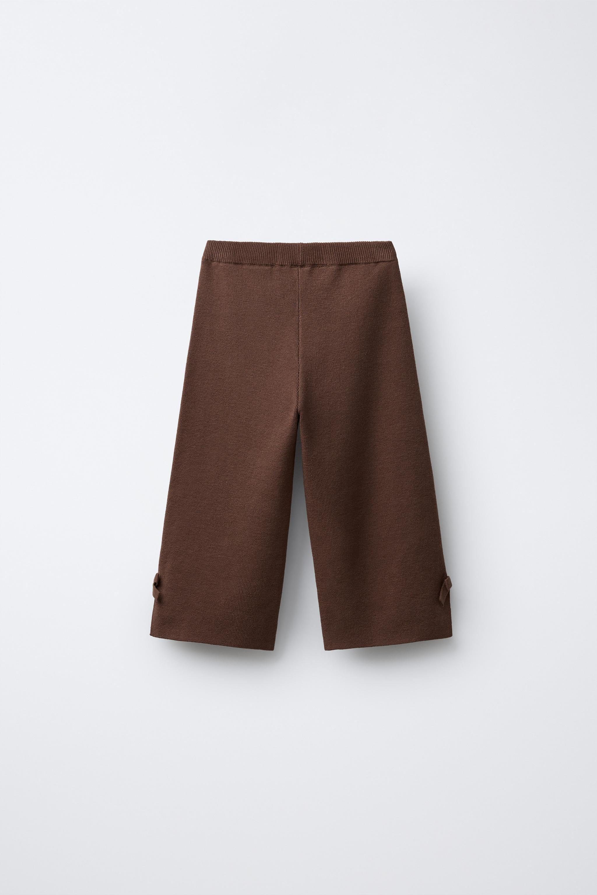 KNIT CULOTTES WITH BOWS | Zara US