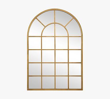 Jaycee Arch Windowpane Wall Mirror | Pottery Barn (US)