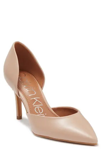 Calvin Klein Gloria d'Orsay Pump in Light Natural 110 at Nordstrom Rack, Size 7 | Nordstrom Rack