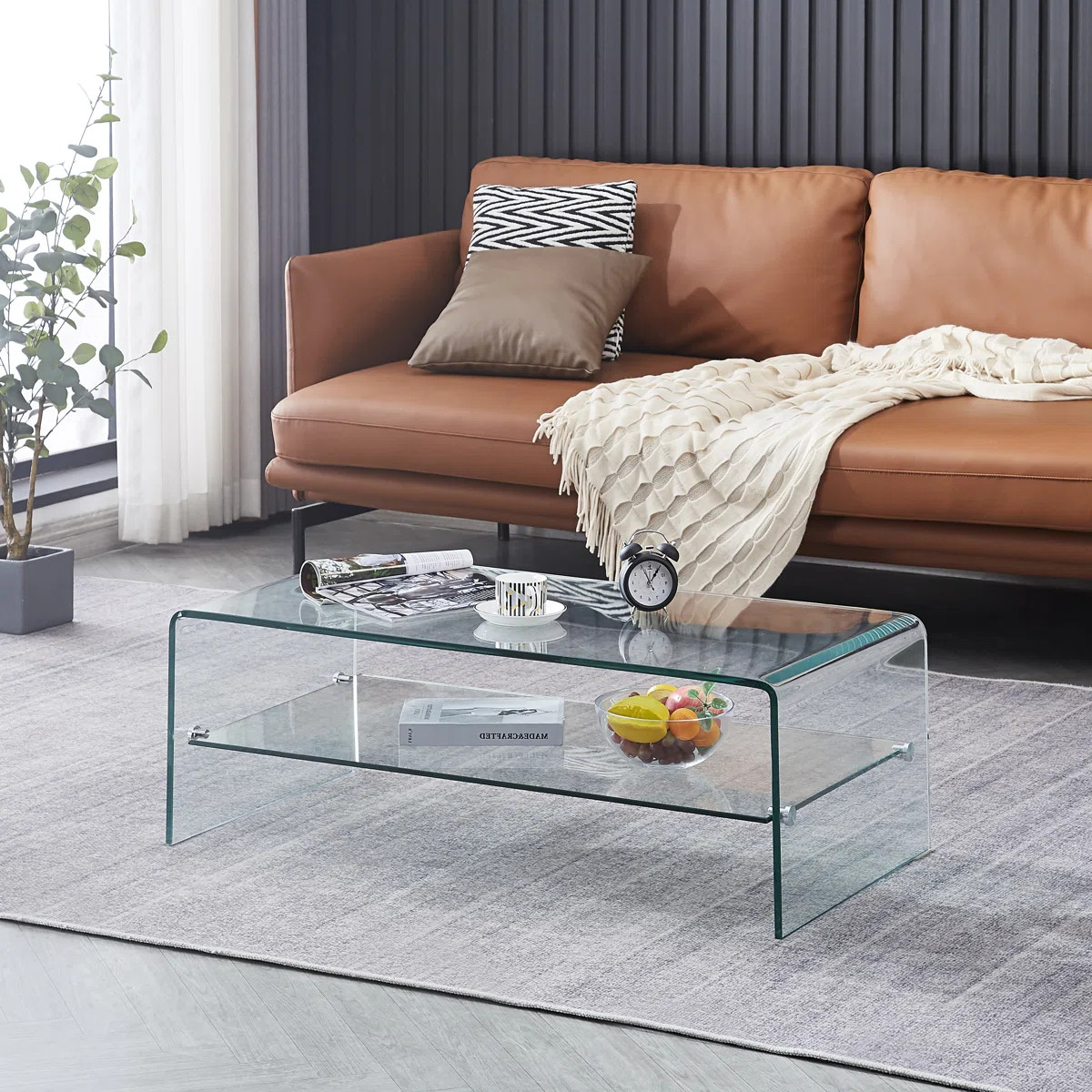 Dasher Glass Single Coffee Table | Wayfair North America