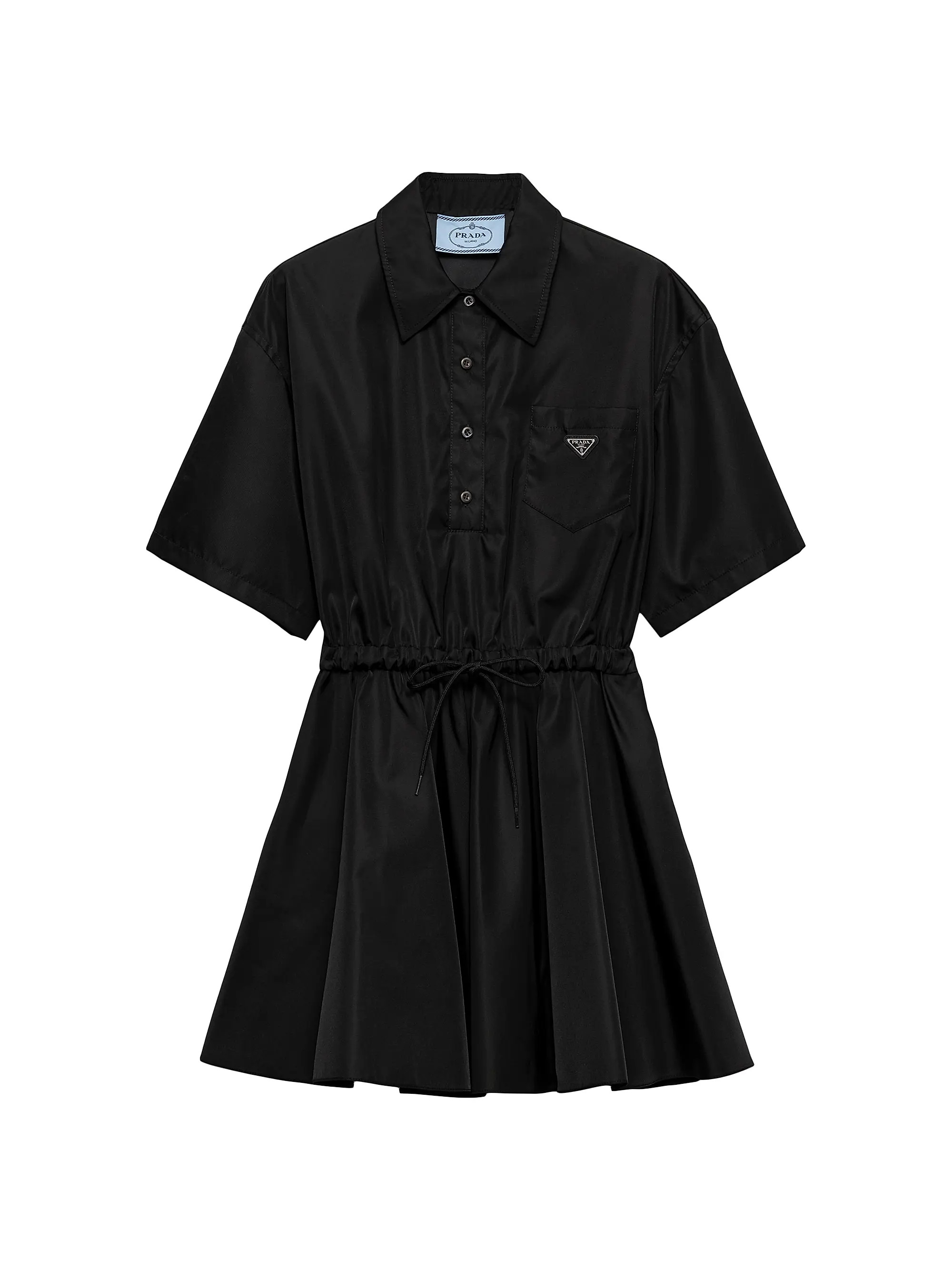 Prada Short-sleeved Re-Nylon Dress | Saks Fifth Avenue | Saks Fifth Avenue