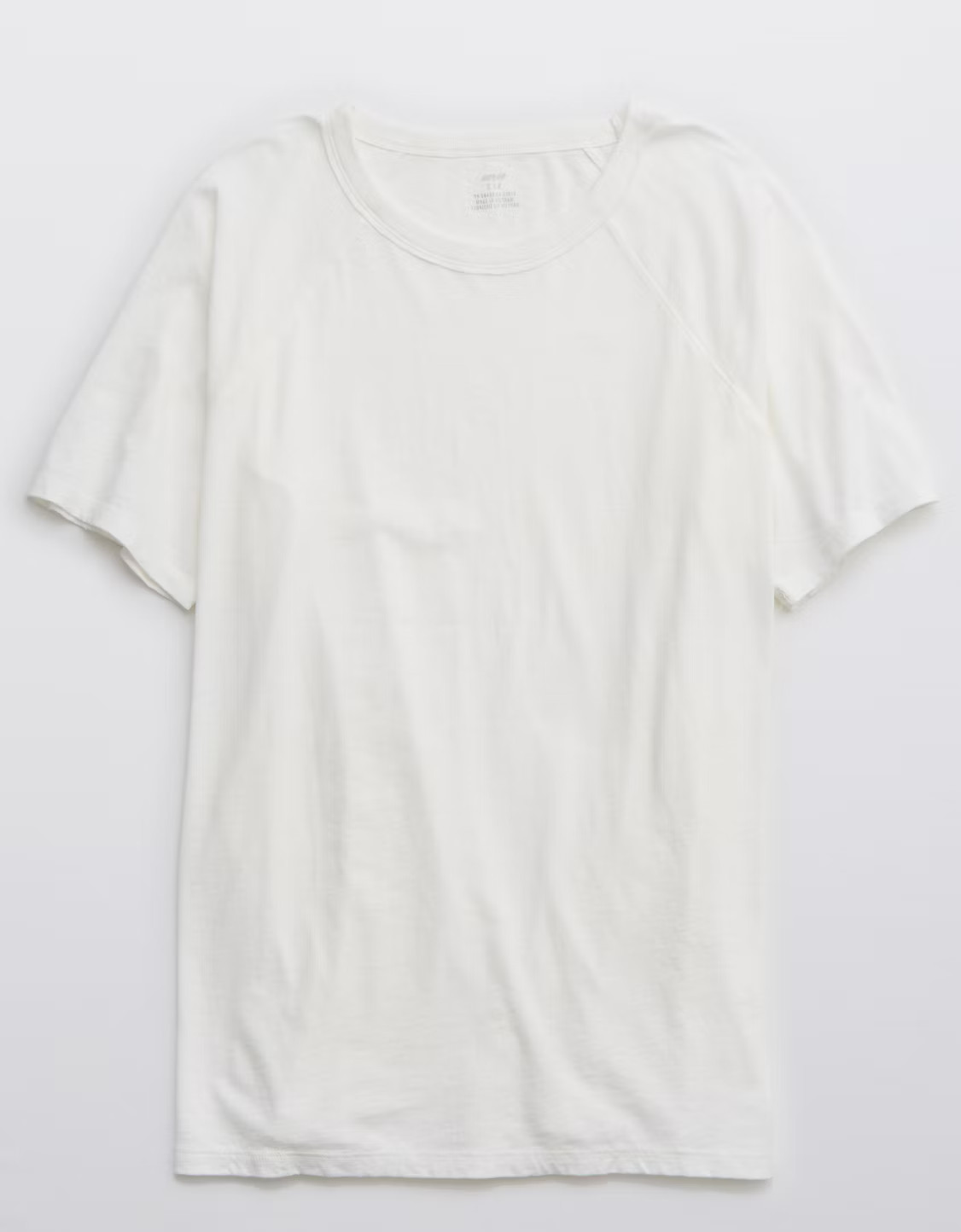 Aerie Distressed Raglan Boyfriend T-Shirt | American Eagle Outfitters (US & CA)