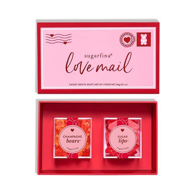 Sugarfina Valentines Day Love Mail 2 Piece Candy Bento Box | Amazon (US)