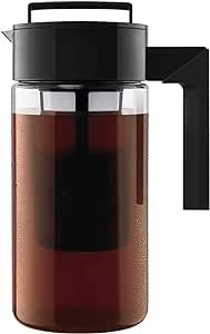 Takeya Cold Brew Coffee Maker with Black Lid Pitcher, 1 qt | Amazon (US)