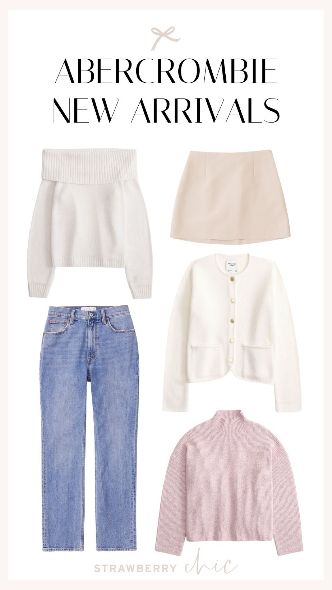 Abercrombie new arrivals. This cardigan and off the shoulder sweater are perfect fall wardrobe pieces. 

#LTKBeauty #LTKSeasonal #LTKStyleTip