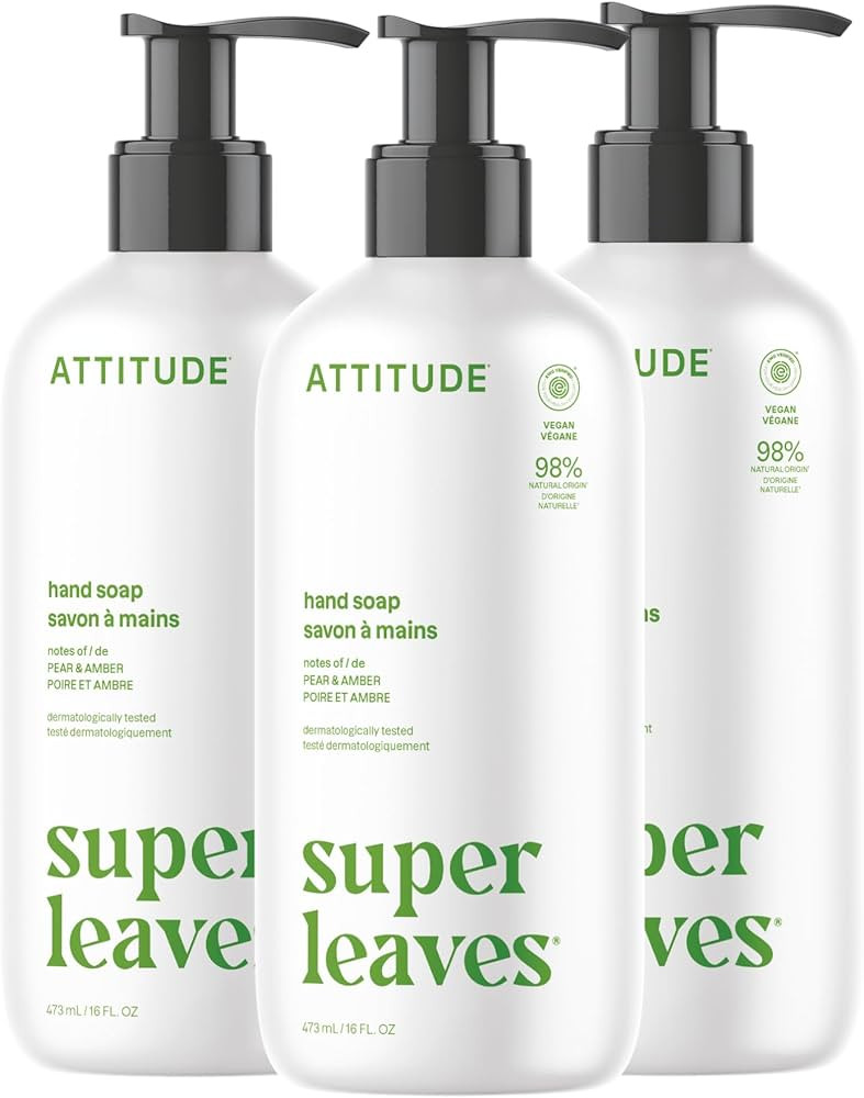 ATTITUDE Liquid Hand Soap, EWG Verified, Plant and Mineral-Based, Vegan Personal Care Products, P... | Amazon (US)