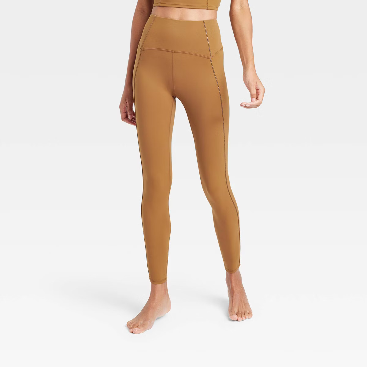 Women's High Waist Leggings - JoyLab™ Brown L | Target