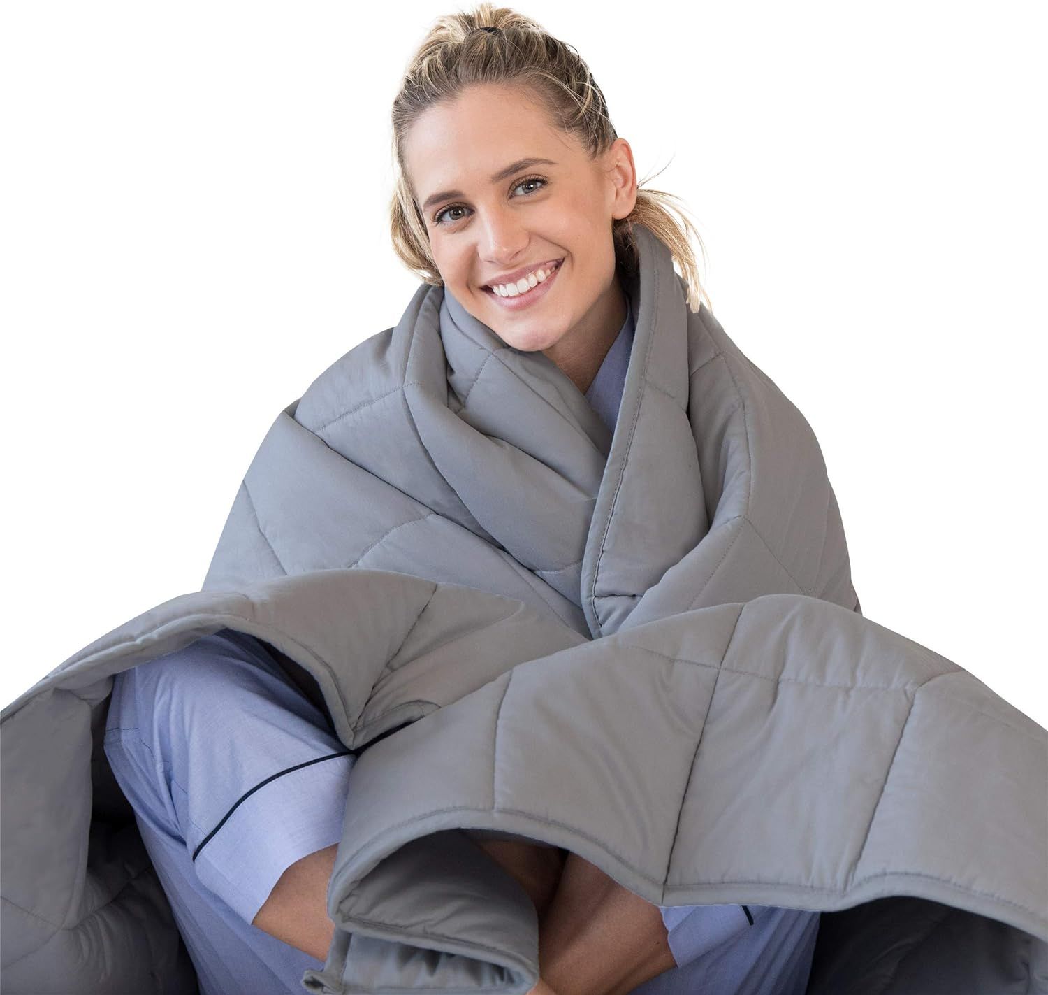 Luna Adult Weighted Blanket - Individual Use - 20 Lbs - 60x80 - Queen Size Bed - 100% Oeko-Tex Co... | Amazon (US)