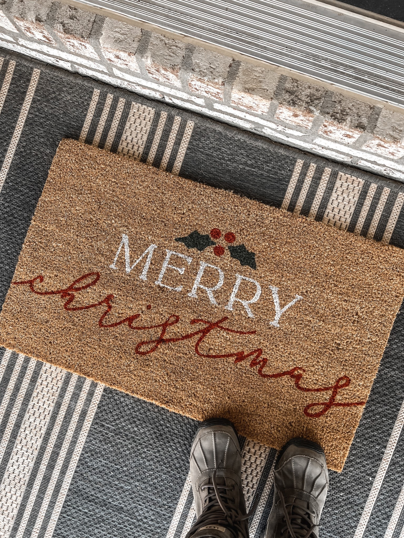 Christmas porch reveal coming soon!✨

Christmas Decor | Holiday Decor | Christmas Doormat | Front Porch | Outdoor Decor | Front Door | Outdoor Rug

#LTKHome #LTKHoliday