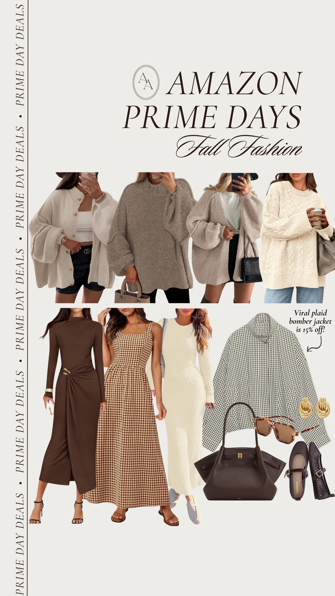 My top fashion styles included in the Amazon Prime Sale 🍂. Shop fall sweaters, dresses, shoes, & accessories all on sale for a limited time!