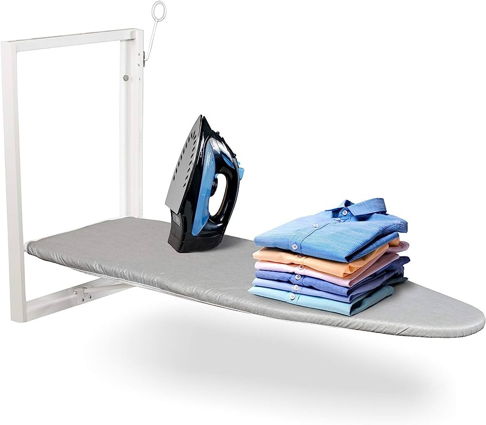 Ivation Wall-Mounted Ironing Board | Foldable 36.2” x 12.2” Ironing Station for Home, Apartme... | Amazon (US)